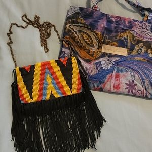 Deepak Gurnani beaded crossbody bag